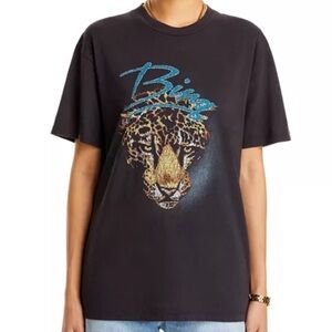 Anine Bing Walker Leopard Graphic Tee